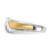 Rhodium-Plated 10K White Gold & Gold-Tone Satin & Polished 0.15ct Diamond Men'S Ring - View 3