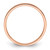 14K Rose Gold 2 mm Lightweight Flat Wedding Band - View 3