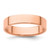 14K Rose Gold 5 mm Lightweight Flat Wedding Band