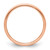 14K Rose Gold 2 mm Half-Round Wedding Band - View 3