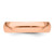 14K Rose Gold 5 mm Half-Round Wedding Band - View 4