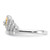 Sterling Silver & Gold-Tone Polished 0.205ct Diamond Heart Crown Ring - View 7