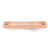 14K Rose Gold 3 mm Milgrain Half-Round Wedding Band - View 4