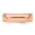 14K Rose Gold 6 mm Milgrain Half-Round Wedding Band - View 4