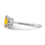 Sterling Silver Rhodium-Plated Citrine and 0.06ct Diamond Ring - View 4