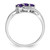Sterling Silver Rhodium-Plated Amethyst and 0.03ct Diamond Ring - View 2