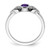 Sterling Silver Rhodium-Plated Amethyst Ring - View 2