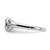 Sterling Silver Rhodium-Plated Amethyst Ring - View 3