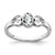Sterling Silver Rhodium-Plated White Topaz Ring