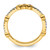 14K Yellow Gold Stackable Expressions Garnet and 0.08ct Diamond Ring, 2 mm - View 2