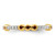 14K Yellow Gold Stackable Expressions Garnet and 0.08ct Diamond Ring, 2 mm - View 5