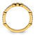 14K Yellow Gold Stackable Expressions Aquamarine and 0.08ct Diamond Ring, 2 mm - View 2