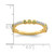 14K Yellow Gold Stackable Expressions Peridot and 0.08ct Diamond Ring, 2 mm - View 3