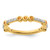 14K Yellow Gold Stackable Expressions Citrine and 0.08ct Diamond Ring, 2 mm