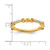 14K Yellow Gold Stackable Expressions Citrine and 0.08ct Diamond Ring, 2 mm - View 3