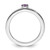 Rhodium-Plated 14K White Gold Stackable Expressions Amethyst and 0.12ct Diamond Ring, 2 mm - View 2