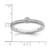 Rhodium-Plated 14K White Gold Stackable Expressions White Topaz and 0.12ct Diamond Ring, 2 mm - View 3