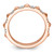 Rhodium-Plated 14K Rose Gold Stackable Expressions 0.128ct Diamond Ring, 2.25 mm - View 2