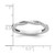 Rhodium-Plated 14K White Gold Stackable Expressions 0.084ct Diamond Twist Ring, 2 mm - View 3