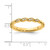 14K Yellow Gold Stackable Expressions 0.04ct Diamond Twist Ring, 2.67 mm - View 5