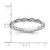Rhodium-Plated 14K White Gold Stackable Expressions 0.04ct Diamond Twist Ring, 2.67 mm - View 5
