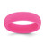 Silicone Hot Pink 5.7 mm Domed Wedding Band