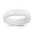 Silicone White 5.7 mm Domed Wedding Band