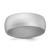 Silicone Silver Metallic 8.7 mm Domed Wedding Band