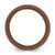 Silicone Bronze Metallic 8 mm Ridged Edge Wedding Band - View 2