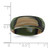 Silicone Green and Brown Camouflage 8 mm Ridged Edge Wedding Band - View 4