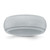 Silicone Silver Metallic 8 mm Ridged Edge Wedding Band