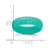 Silicone Sky Blue Mermaid Pattern 5.7 mm Domed Wedding Band - View 4