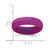 Silicone Purple Mermaid Pattern 5.7 mm Domed Wedding Band - View 4
