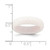 Silicone White Mermaid Pattern 5.7 mm Domed Wedding Band - View 4