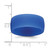 Silicone Blue 8.70 mm Flat Edge Wedding Band - View 4
