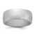 Silicone Metallic Silver 8.70 mm Flat Edge Wedding Band