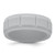 Silicone Light Gray 8 mm Grid Pattern Wedding Band