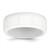 Silicone White 8 mm Grid Pattern Wedding Band