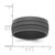Silicone Dark Gray 8.50 mm Grooved Wedding Band - View 4