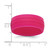 Silicone Fuchsia 8.50 mm Grooved Wedding Band - View 4