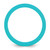 Silicone Aqua Blue 4 mm Ridged Edge Wedding Band - View 2