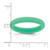 Silicone Mint Green 4 mm Ridged Edge Wedding Band - View 4