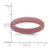 Silicone Rose Pink 4 mm Ridged Edge Wedding Band - View 4