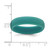 Silicone Steel Blue 5.70 mm Wood Grain Pattern Wedding Band - View 4