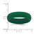 Silicone Hunter Green 5.70 mm Wood Grain Pattern Wedding Band - View 4