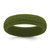 Silicone Olive Green 5.70 mm Wood Grain Pattern Wedding Band
