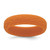 Silicone Pumpkin Orange 5.70 mm Wood Grain Pattern Wedding Band