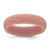 Silicone Rose Pink 5.70 mm Wood Grain Pattern Wedding Band