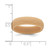 Silicone Sand/Tan 5.70 mm Wood Grain Pattern Wedding Band - View 4
