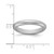 Silicone Metallic Silver 3 mm Wedding Band - View 4